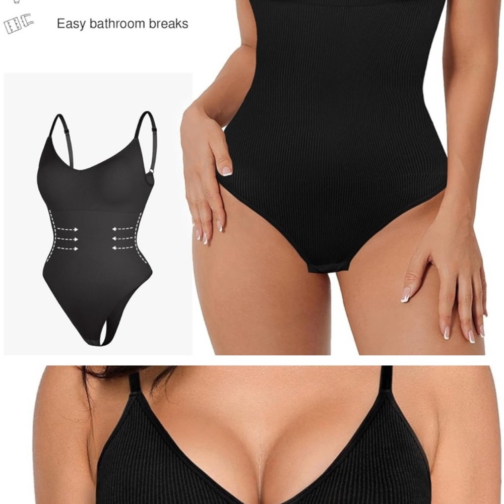 Shapermint Black Shapewear Bodysuit with tags
